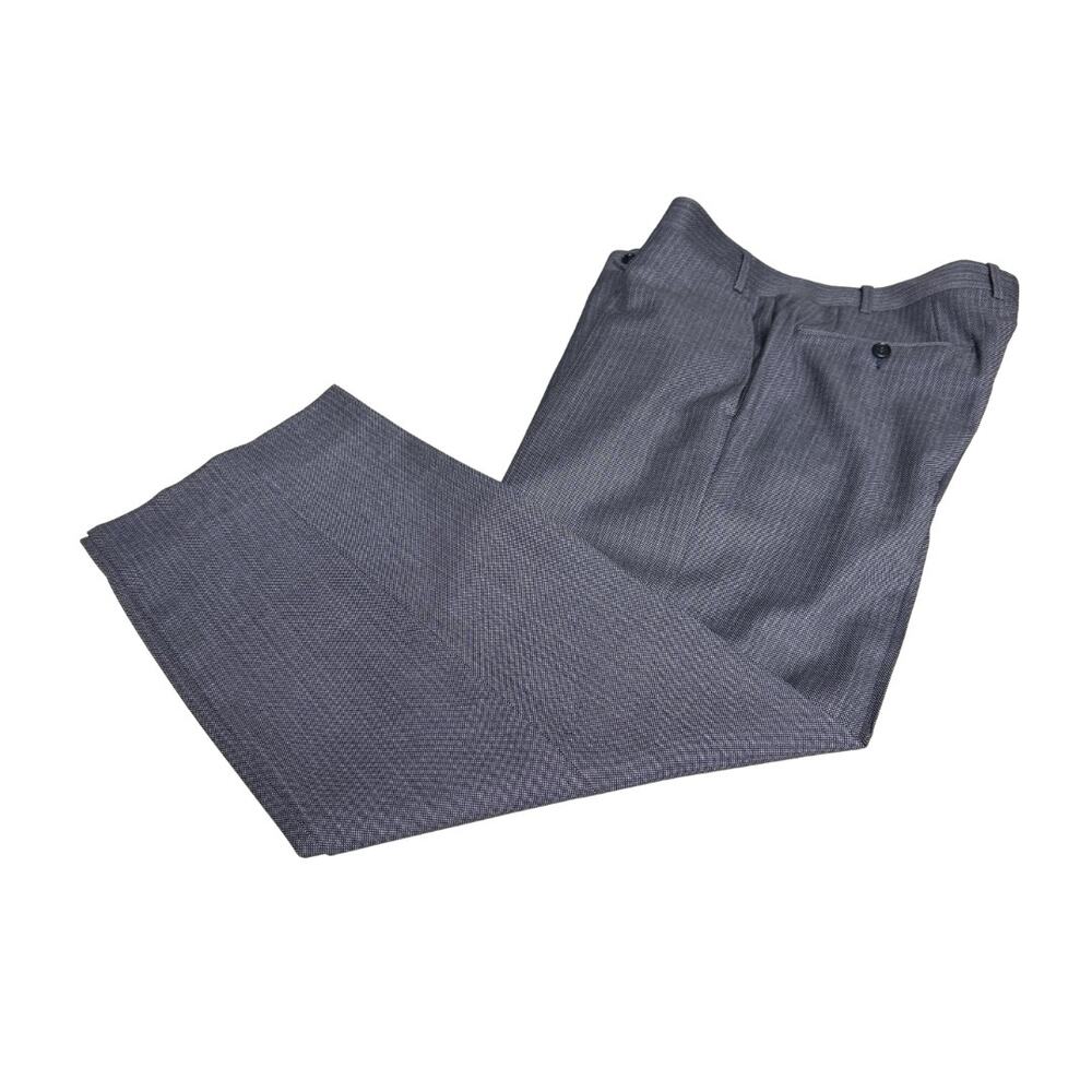 Canali Wool Dress Pants Men’s 36 Blue Gray Italy Luxury Trousers